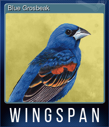 Series 1 - Card 3 of 10 - Blue Grosbeak