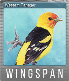 Series 1 - Card 10 of 10 - Western Tanager