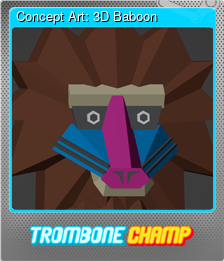 Series 1 - Card 1 of 9 - Concept Art: 3D Baboon