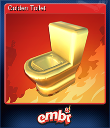 Series 1 - Card 9 of 10 - Golden Toilet