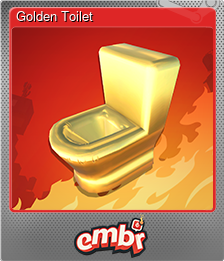 Series 1 - Card 9 of 10 - Golden Toilet