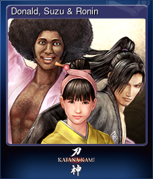 Series 1 - Card 2 of 8 - Donald, Suzu & Ronin