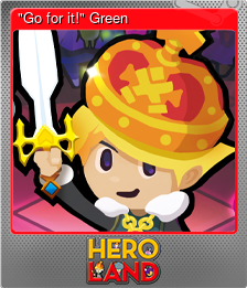 Series 1 - Card 1 of 6 - "Go for it!" Green