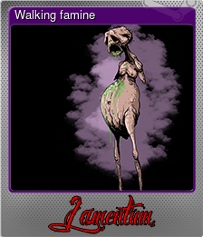 Series 1 - Card 6 of 10 - Walking famine