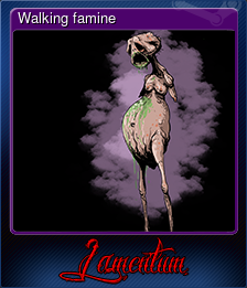 Series 1 - Card 6 of 10 - Walking famine