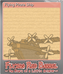 Series 1 - Card 9 of 10 - Flying Pirate Ship