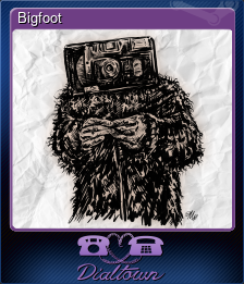 Series 1 - Card 4 of 13 - Bigfoot
