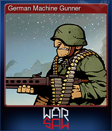 Series 1 - Card 3 of 10 - German Machine Gunner