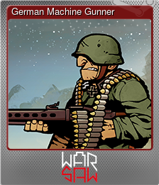 Series 1 - Card 3 of 10 - German Machine Gunner