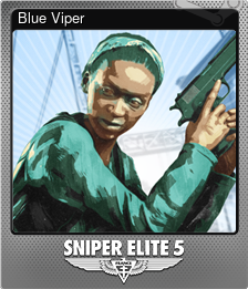 Series 1 - Card 1 of 8 - Blue Viper