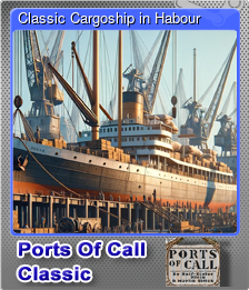 Series 1 - Card 4 of 5 - Classic Cargoship in Habour