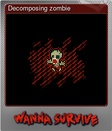 Series 1 - Card 3 of 5 - Decomposing zombie