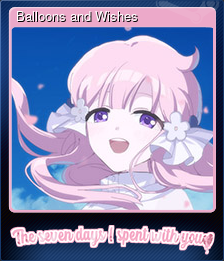 Series 1 - Card 9 of 9 - Balloons and Wishes