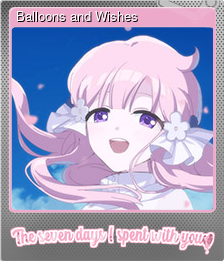 Series 1 - Card 9 of 9 - Balloons and Wishes