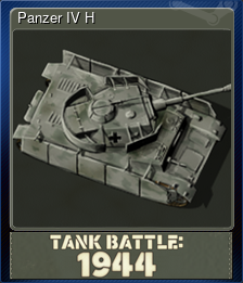 Series 1 - Card 4 of 6 - Panzer IV H