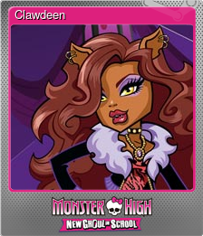 Series 1 - Card 2 of 5 - Clawdeen