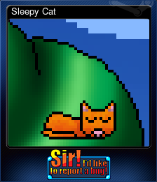 Series 1 - Card 4 of 5 - Sleepy Cat