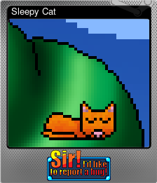 Series 1 - Card 4 of 5 - Sleepy Cat