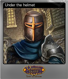 Series 1 - Card 5 of 6 - Under the helmet