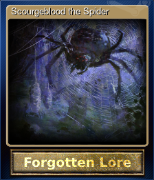 Series 1 - Card 4 of 6 - Scourgeblood the Spider