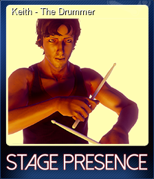 Series 1 - Card 3 of 5 - Keith - The Drummer