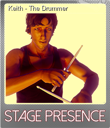 Series 1 - Card 3 of 5 - Keith - The Drummer