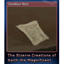 Goodbye Note