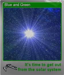 Series 1 - Card 1 of 5 - Blue and Green