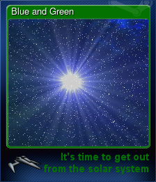 Series 1 - Card 1 of 5 - Blue and Green