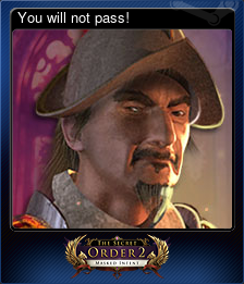 Series 1 - Card 4 of 5 - You will not pass!