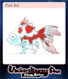 Series 1 - Card 2 of 6 - Fish list