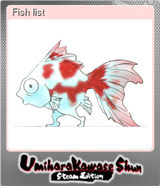 Series 1 - Card 2 of 6 - Fish list