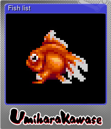 Series 1 - Card 6 of 6 - Fish list