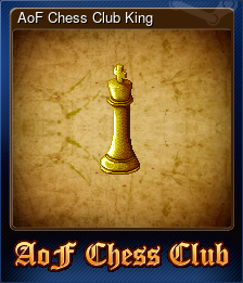 Series 1 - Card 6 of 6 - AoF Chess Club King