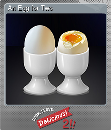 Series 1 - Card 6 of 8 - An Egg for Two