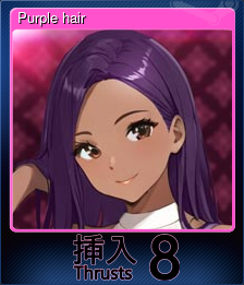 Series 1 - Card 1 of 5 - Purple hair