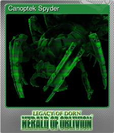 Series 1 - Card 1 of 8 - Canoptek Spyder