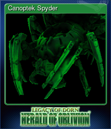 Series 1 - Card 1 of 8 - Canoptek Spyder