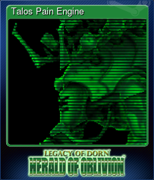 Series 1 - Card 6 of 8 - Talos Pain Engine