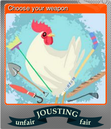 Series 1 - Card 6 of 9 - Choose your weapon