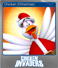 Series 1 - Card 2 of 7 - Chicken (Christmas)