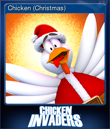 Series 1 - Card 2 of 7 - Chicken (Christmas)