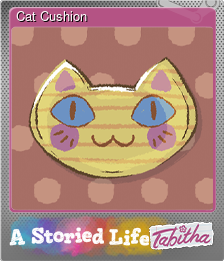 Series 1 - Card 2 of 11 - Cat Cushion