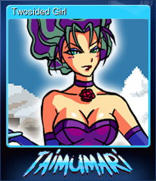 Series 1 - Card 3 of 7 - Twosided Girl