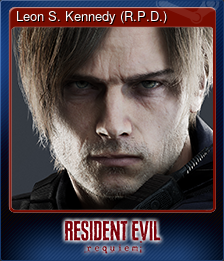 Series 1 - Card 4 of 8 - Leon S. Kennedy (R.P.D.)