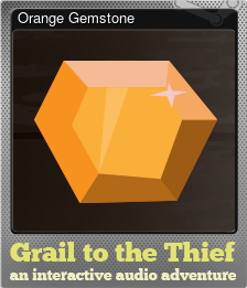 Series 1 - Card 4 of 5 - Orange Gemstone