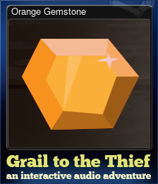 Series 1 - Card 4 of 5 - Orange Gemstone