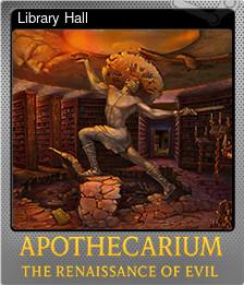 Series 1 - Card 4 of 5 - Library Hall