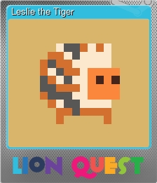 Series 1 - Card 8 of 9 - Leslie the Tiger