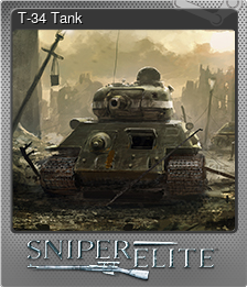 Series 1 - Card 5 of 6 - T-34 Tank
